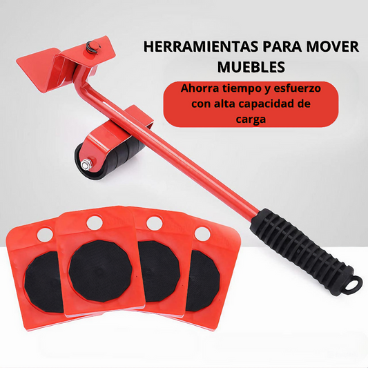 Kit Elevador + Ruedas para Muebles +300KG